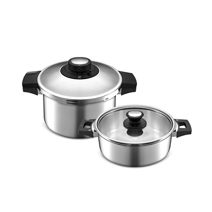 Quick and Safe İndüksiyon Tabanlı Düdüklü Tencere Seti 4+6 Lt 10.999 TL